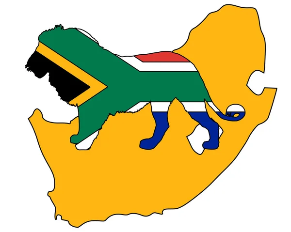 Lev Jihoafrická republika — Stock fotografie