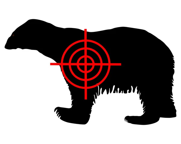 Πολική αρκούδα σταυρόνημα — Φωτογραφία Αρχείου