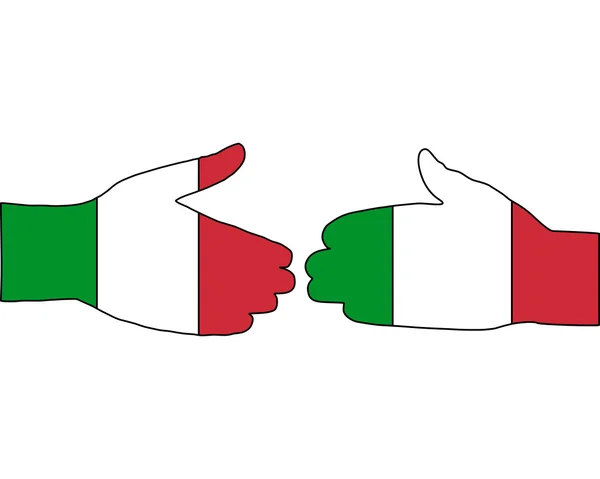 Italienskt handslag — Stockfoto