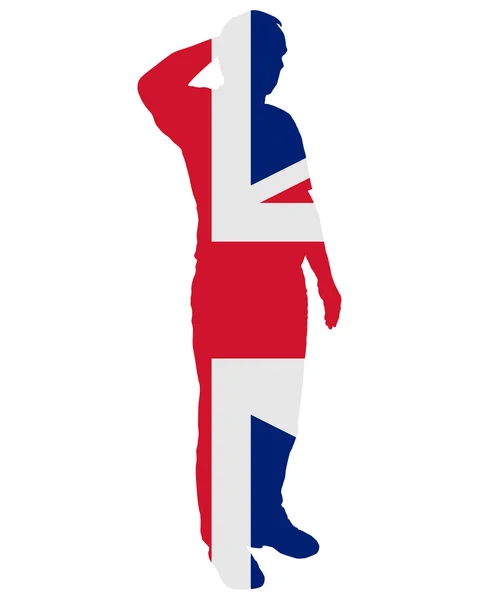 Britse salute — Stockfoto