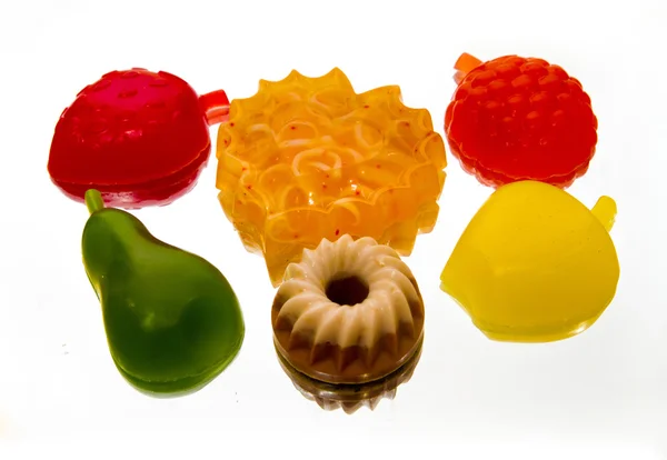 Sapone sotto forma di torta, bacche e frutta Fotografia Stock