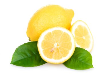 Olgun sarı limon izole