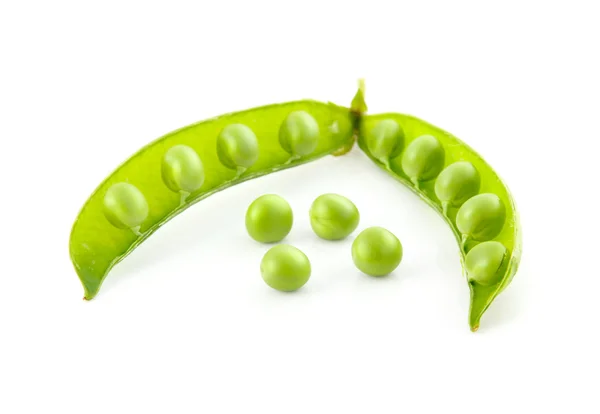 Verde pisello maturo vegetale isolato — Foto Stock