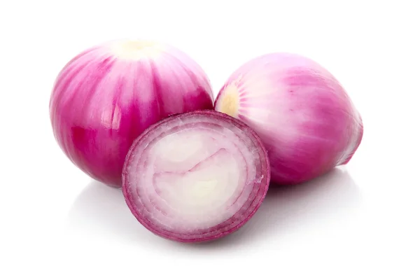 Red Onion Vegetable Isolated White Background — Stock Photo, Image