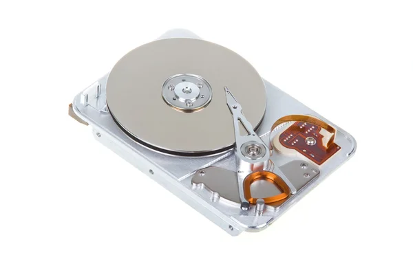 Open Hard Disk Drive Isolated White Background — Stock Photo, Image