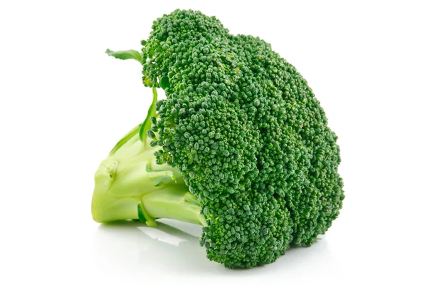 Mogen broccoli kål isolerade — Stockfoto