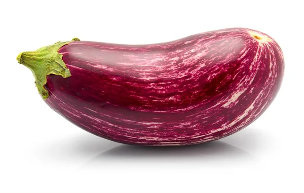 紫色的茄子蔬菜隔离 — 图库照片