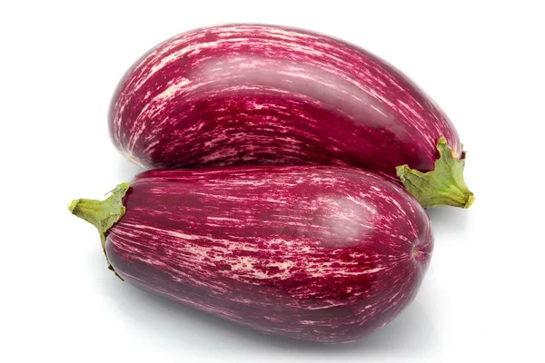 Purple eggplant vegetables isolated — Stock Photo, Image