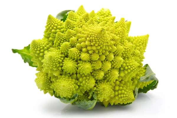 Romanesco Broccoli Cabbage Roman Cauliflower Isolated White Background — Stock Photo, Image