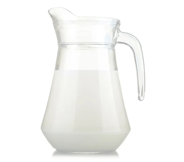 Jug of milk isolated on white background — Stock Photo, Image
