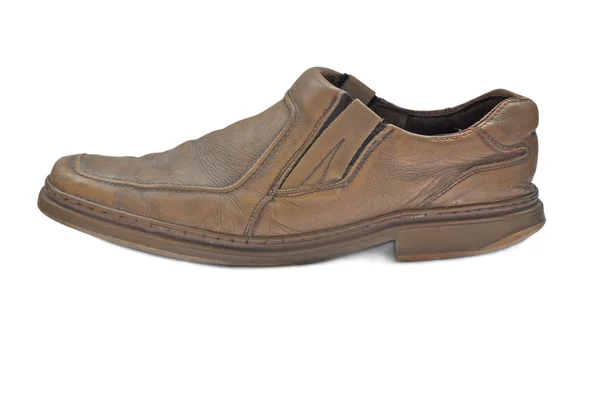 Oude mannelijke schoen — Stockfoto