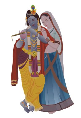 Radha krishna clipart