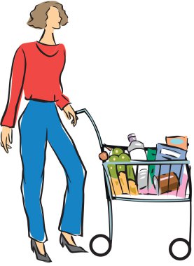 Shopping cart clipart