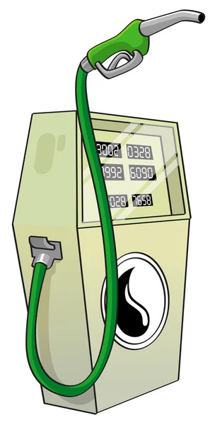 Pompa paliwa zielony — Zdjęcie stockowe