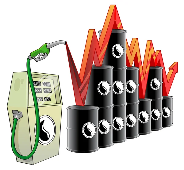 Cena ropy naftowej — Zdjęcie stockowe