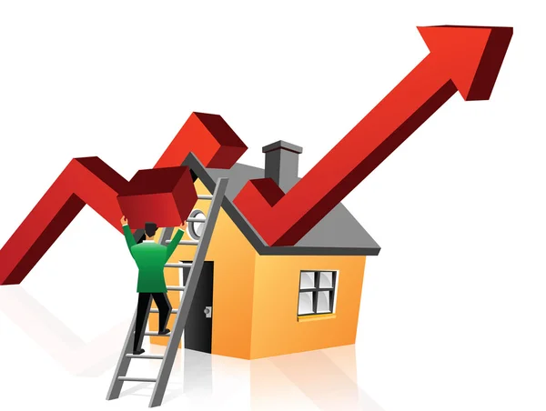 Economia imobiliária — Fotografia de Stock