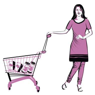 Shopping lifestlye clipart