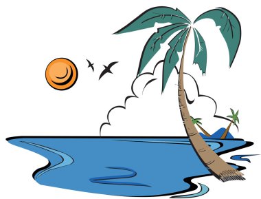 Beach vacation clipart