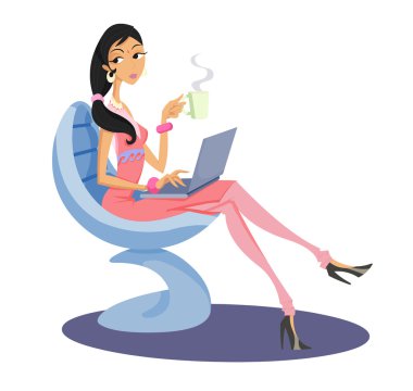 Indian business woman clipart