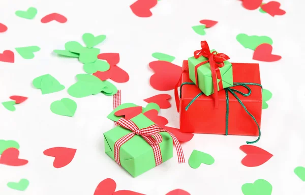 Corazones y regalos —  Fotos de Stock