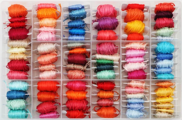 Colorful bobbins — Stock Photo, Image