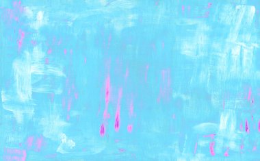 Blue abstract acryl painting background. Grunge pattern clipart