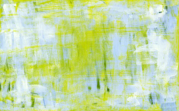 Pittura astratta in acrilico blu e giallo — Foto Stock