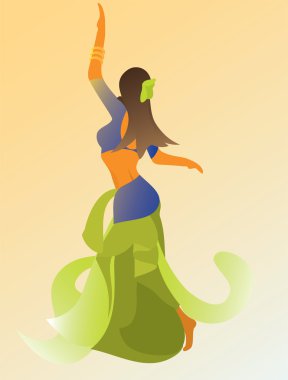 Dancing woman clipart