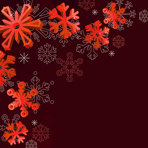 Christmas elegant red background — Stock Vector