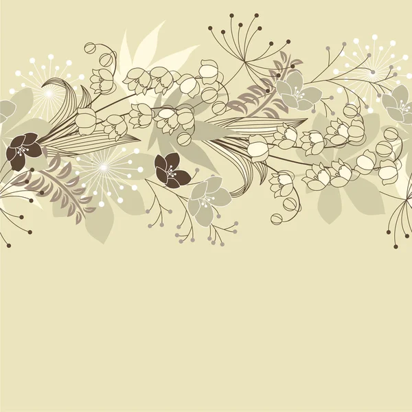Άνευ ραφής οριζόντιας λουλουδάτο μοτίβο παστέλ — Διανυσματικό Αρχείο