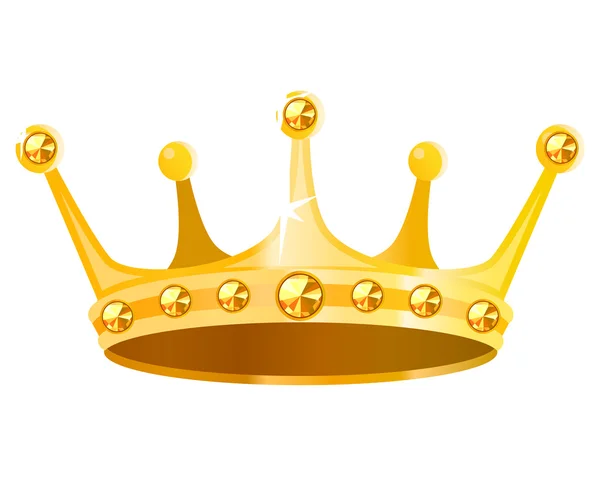 Corona de oro — Vector de stock