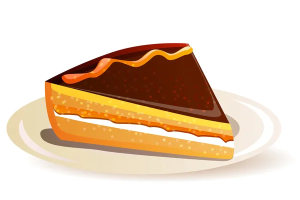 Narancs torta — Stock Vector
