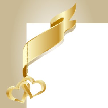 Gold flag clipart