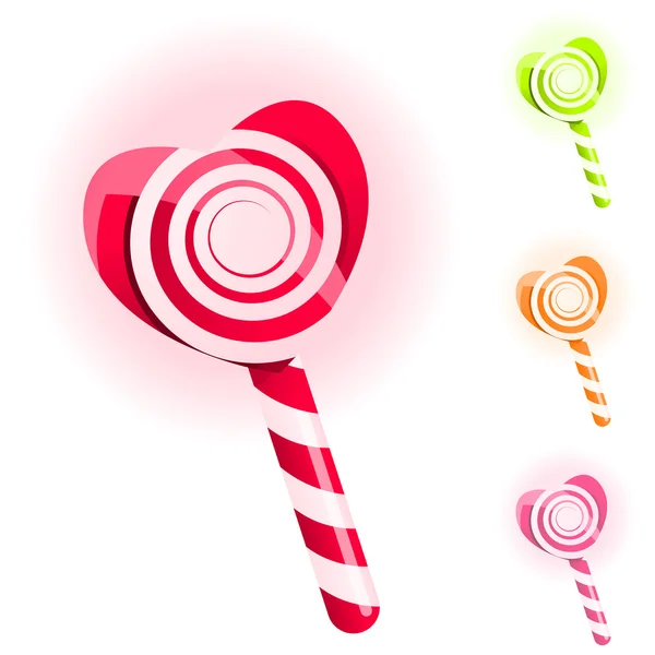 Set of lollypops — Stock Vector