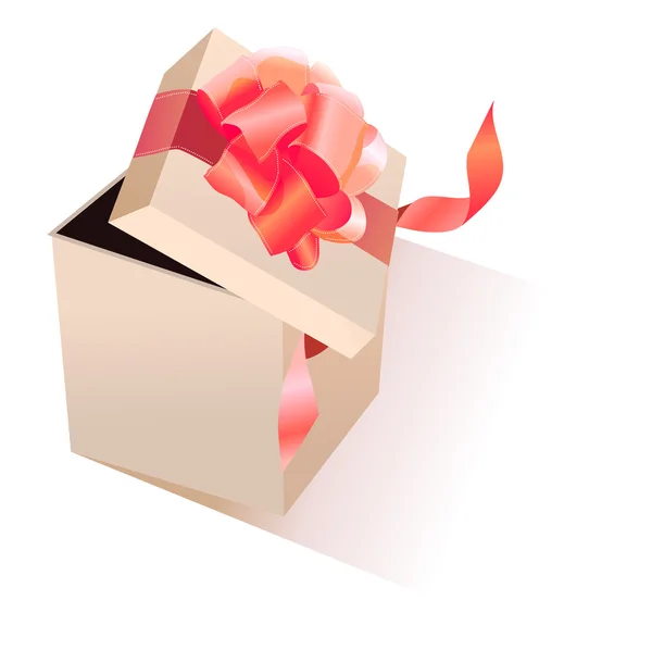 현실적인 Giftbox — 스톡 벡터