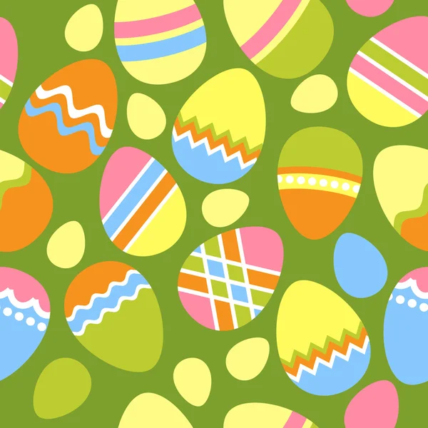 Yumurtalı kusursuz Paskalya deseni — Stok Vektör