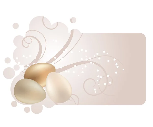Pastel Frame Decilate Pastel Easter Eggs — Stock Vector