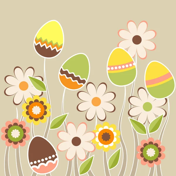 Oeufs de Pâques en croissance — Image vectorielle