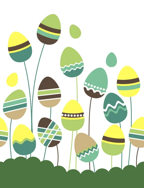 Büyüyen Paskalya yumurtaları — Stok Vektör