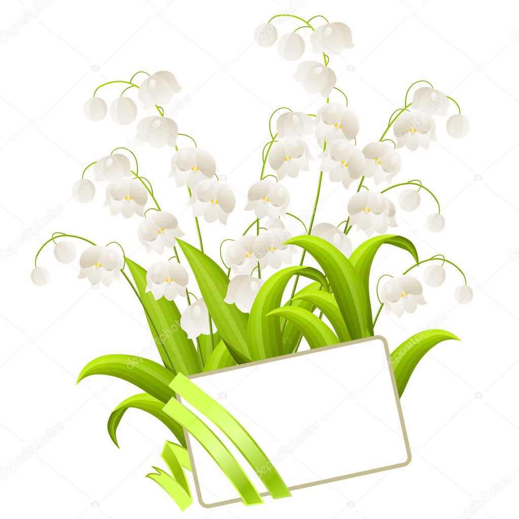 Bunch of lilies of the valley