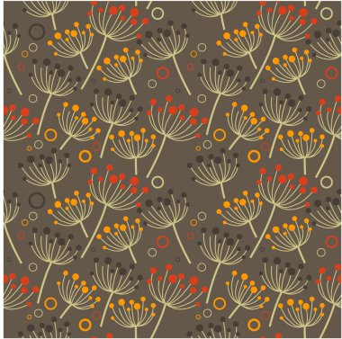 Seamless floral pattern clipart