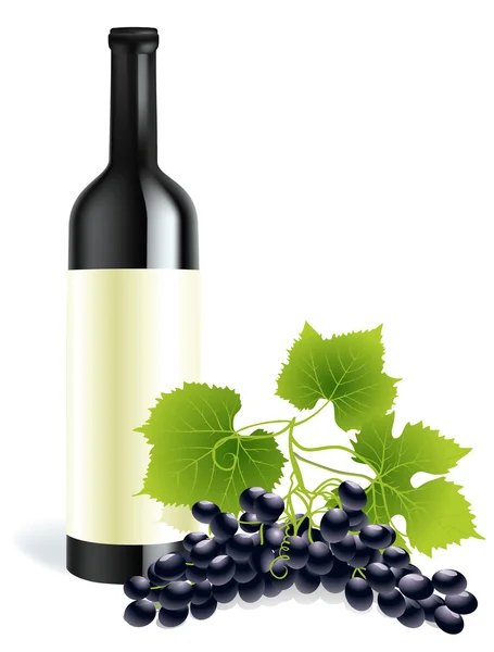 Botella vino — Archivo Imágenes Vectoriales