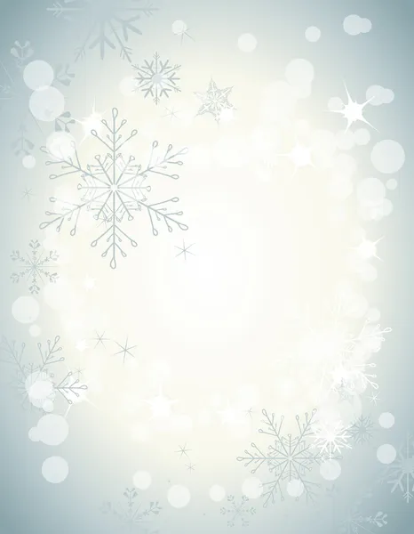 Стильный фон со снежинками — стоковый вектор