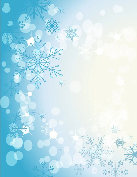 Elegante sfondo con fiocchi di neve — Vettoriale Stock
