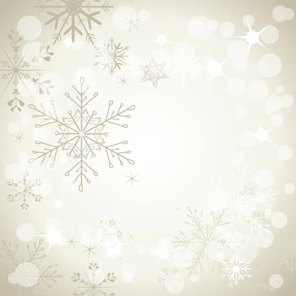 Стильный фон со снежинками — стоковый вектор