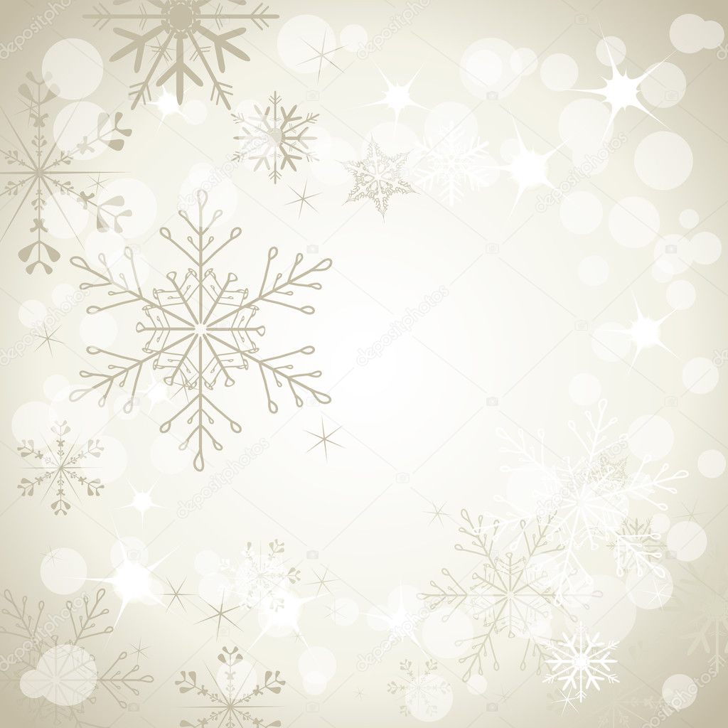 Stylish background with snowflakes
