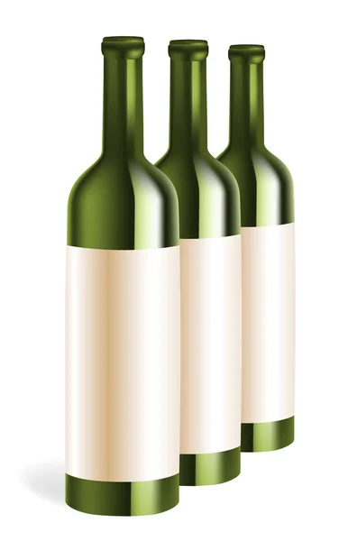 Láhev vína — Stockový vektor