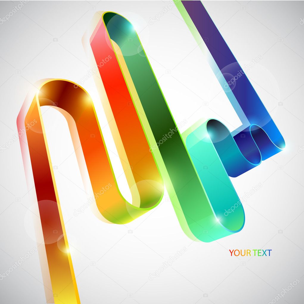 Abstract vector line