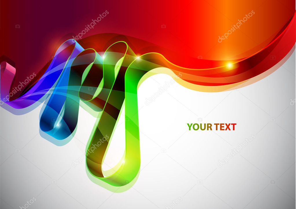 Abstract vector line