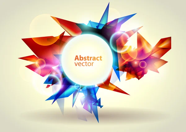 Abstracte gekleurde banner — Stockvector
